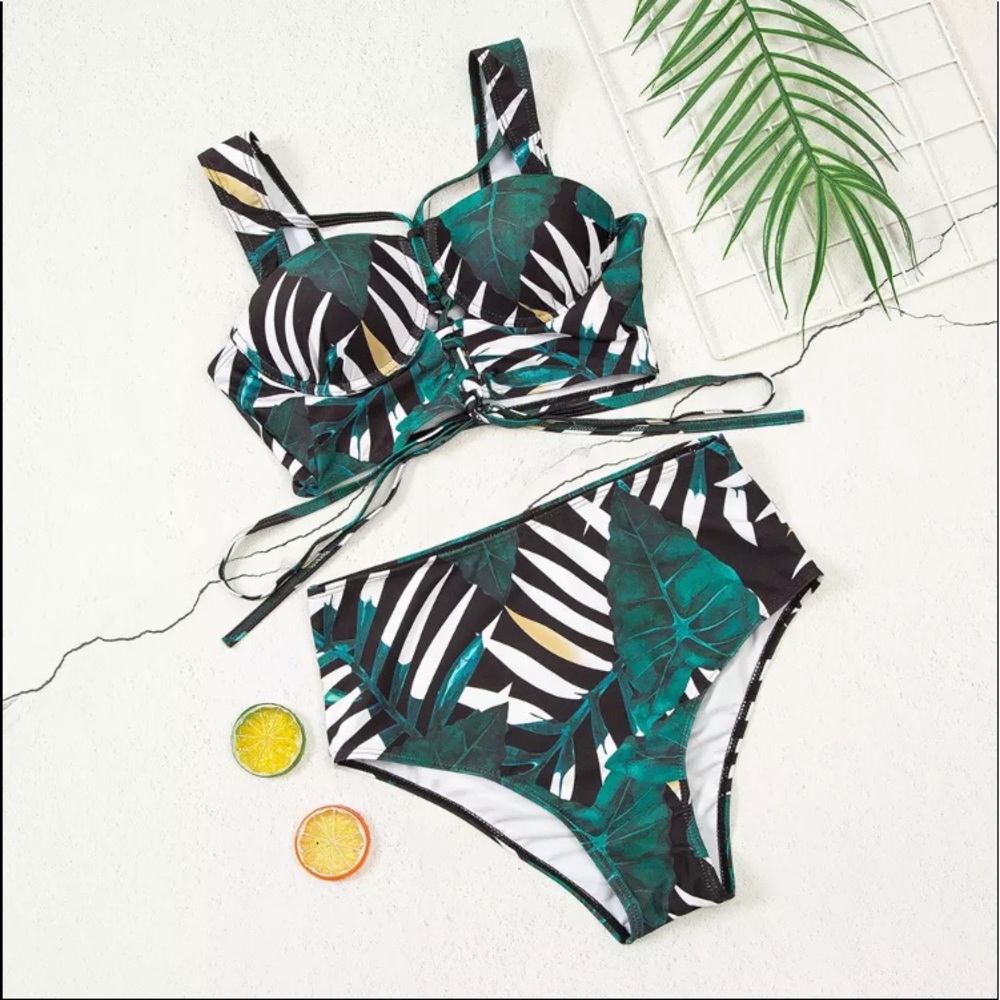 β CLEARANCE Last One π βThe Vivianβ Sexy Push-up Tie Front Bikini - Picture 2 of 5